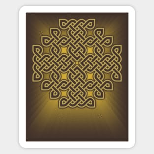 Celtic Knot Jerusalem Cross Sticker